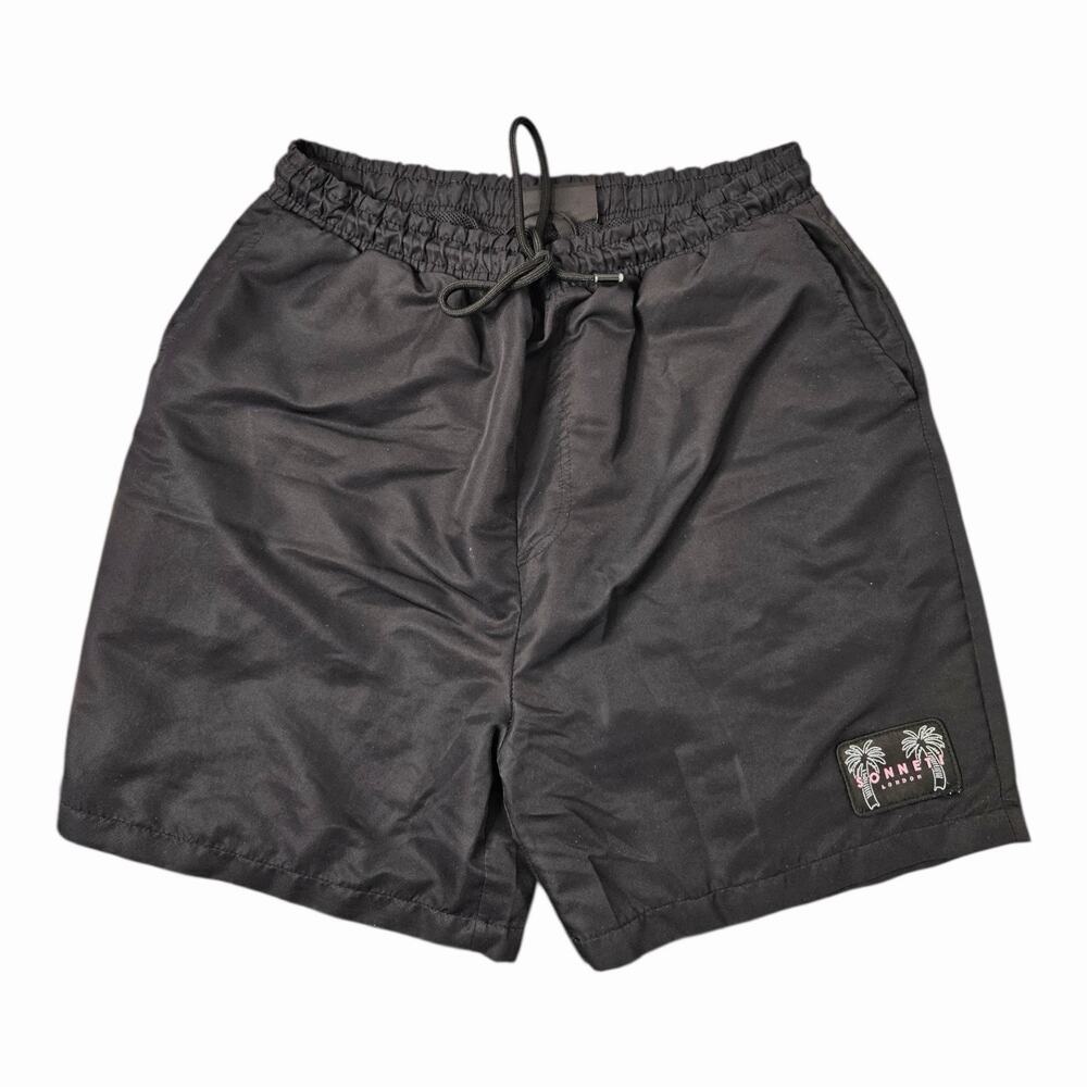 Sonneti London Black‎ Swim Trunks Shorts Men’s Size M Drawstring